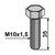 Schraube M10x1,5 x 35 für Mulcher Nachbau  