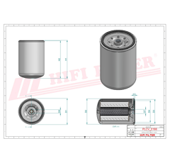 Filtre à gasoil adaptable HIFI FILTER SN40831