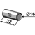 Goupille cylindrique Ø 16 mm adaptable