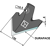 Hackschar 150mm - DURAFACE - G13640360R | Maschio / Gaspardo - Nachbau