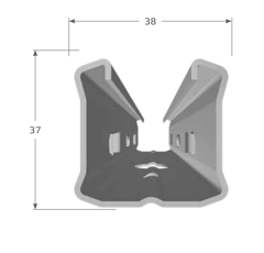 Dr. Reisacher Zaunpfahl P5X - Bandverzinkt - Z275