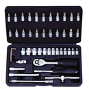 JEU DE DOUILLES 1/4'' + ACCESSOIRES 46 PCS