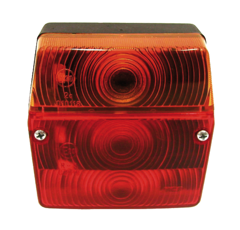 Feu arrière tracteur avec éclaire-plaque adaptable