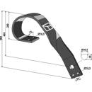 Federzinken gerade für Kurzscheibenegge 580 mm Nachbau  