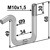 Bride 58 x 72 mm pour semoir AMAZONE adaptable