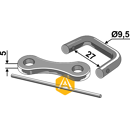 Raccord Ø 9,5 mm pour chaîne à épandeur adaptable