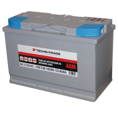 Batterie tracteur 1200 C 12v 100Ah decharge lente + à droite | TECHNI-POWER