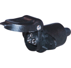 Prise trois plots mâle fixation 2 trous