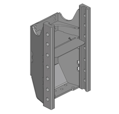 Lagerbock HVLB,W= 325 JSV, S26, kurz,Steyr 9100 Schwarz      