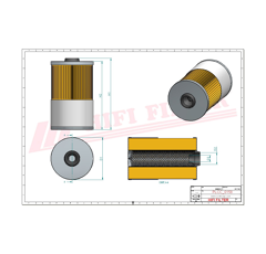 Filtre à gasoil adaptable HIFI FILTER SN40612