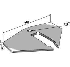 Aileron Hi-Lift 10 mm P09060 adaptable 