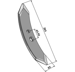 Schar 285 x 12 mm –Nachbau