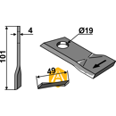 Couteau pour faucheuse NIEMEYER 570446 adaptable - Blacksteel©