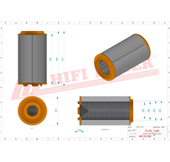 Filtre à air primaire adaptable HIFI FILTER SA17526