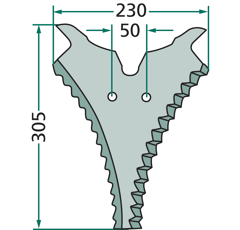 Couteau STRAUTMANN pour SCHUITEMAKER 50436501 adaptable