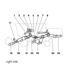Courroie trapézoïdale pour moissonneuse-batteuse CLAAS/RENAULT 00 0767 057 1 adaptable
