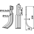 Fräsmesser Rechts 230 x 45 