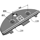 Patin pour faucheuse JOHN DEERE DC50000 adaptable - BlackSteel©