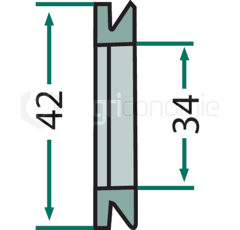 Bague d'étanchéité pour semoir VÄDERSTAD 413545 adaptable