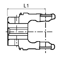 Machoire 30,2x79,4 mm tube quadrilobe SFT 53,90x3,25 mm | BONDIOLI