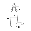 Pot d'échappement pour tracteur DEUTZ-FAHR 04423658 adaptable