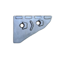 Nez de contre-sep Droit carbure équerres et renfort acier pour charrue KUHN HUARD 761106 adaptable