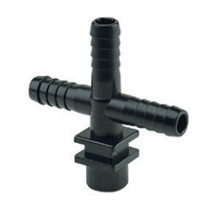 Porte buses Monojet en T sortie 1/4''F pour tuyau souple ∅19 | ARAG