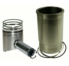 Kit Chemise + piston + segments pour machine agricole JOHN DEERE RE22678 adaptable