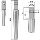 Kreiseleggenzinken - rechts / links RH26 RH  Pegoraro