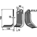 Fräsmesser Links 182 x 80 Celli Nachbau