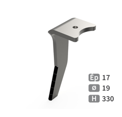 Dent de herse Gauche plaquettes carbure, fixation rapide AMAZONE 6575300 adaptable