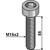 Perno hexagonal M16 x 2 x 55 mm para grada rotativa DUTZI adaptable