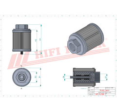 Filtre hydraulique adaptable HIFI FILTER SH77525