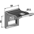 Halter für Zinken 32x10 - 50x30 - Bohrung 13 - 0.280 kg