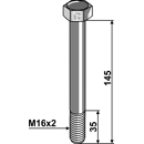 Schraube M16x2 x 145 für Mulcher Nachbau  