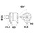 Lichtmaschine IA 1643 / 14V 90A Mahle-Iskra-Letrika  