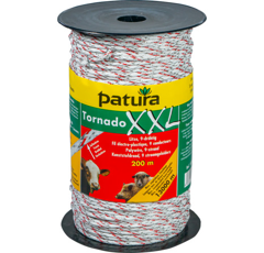 Fil électro-plastique tornado xxl tressé 200 à 1000 m - PATURA