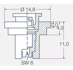 Lechler AD 90-04 C Keramik - rot