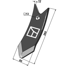 Punta de reja para cultivador GREAT PLAINS 18006 P16869 adaptable