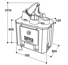 Pompe à membrane plein air WINTERPROOF 555 | SUEVIA