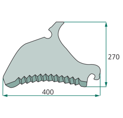 Couteau PÖTTINGER 00434135001 adaptable