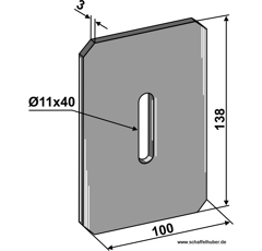 Abstreifer für Packerwalze 1164529480N Lely Nachbau