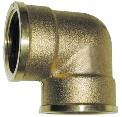 Coude en laiton fileté femelle (toutes tailles)