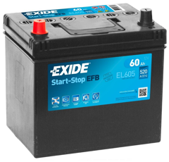 Batterie 12 V 60 AH EL605 Exide