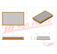 Filtre à air adaptable HIFI FILTER SA854