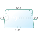 Vitre arrière pour machine agricole JOHN DEERE AL113822 adaptable