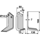 Fräsmesser Rechts 180 x 80 Sicma Nachbau