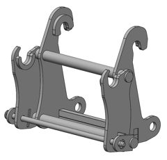 Interface pour télescopique CATERPILLAR/MANITOU adaptable