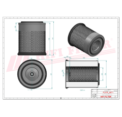Filtre à air primaire adaptable HIFI FILTER SA11806