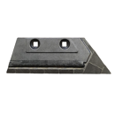 Soc de rasette Droit avec plaquettes carbure, rechargement KUHN HUARD 631102631030 adaptable